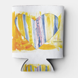 KinderenKunst voor CHOC - Groot hart Blikjeskoeler