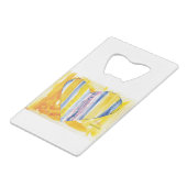 KinderenKunst voor CHOC - Groot hart Creditkaart Flessenopener (Achterkant Gekanteld)