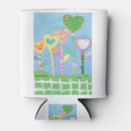 KinderenKunst voor CHOC - Harten met de omheining  Blikjeskoeler