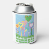 KinderenKunst voor CHOC - Harten met de omheining  Blikjeskoeler (Blikje Achterkant)