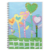 KinderenKunst voor CHOC - Harten met de omheining  Notitieboek (Voorkant)