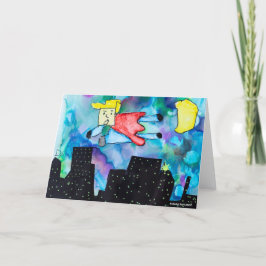 KinderenKunst voor CHOC - Super Hero Bedankkaart