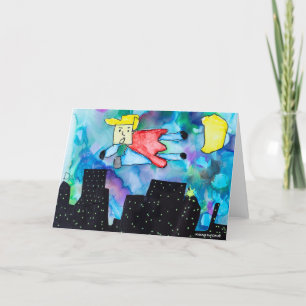 KinderenKunst voor CHOC - Super Hero Bedankkaart