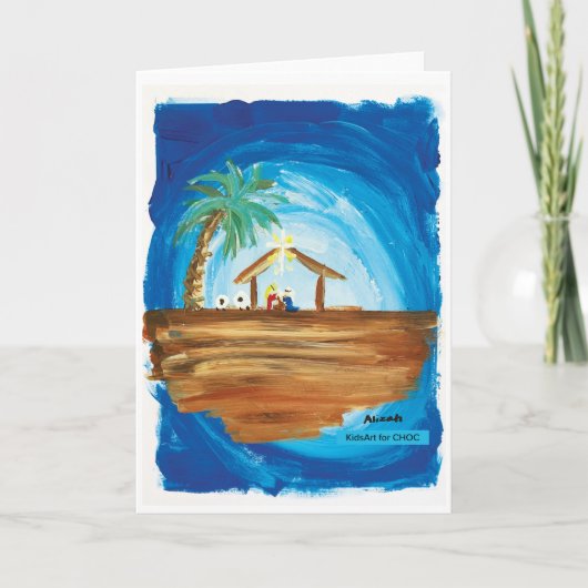 KinderenKunst voor CHOC - Vrede op aarde Bedankkaart (Voorkant)