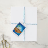 KinderenKunst voor Choc - Vrede op aarde Cadeaulabel (Met Touw)