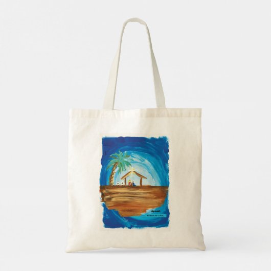 KinderenKunst voor Choc - Vrede op aarde Tote Bag (Achterkant)