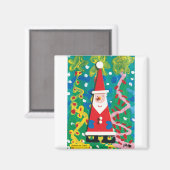 KinderenKunst voor CHOC - Winterland van Santa Magneet (Voorkant / Achterkant)