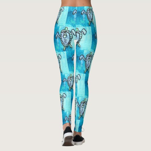 KinderenKunst voor CHOC - Zee schildpad Leggings (Achterkant)