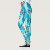 KinderenKunst voor CHOC - Zee schildpad Leggings (Links)
