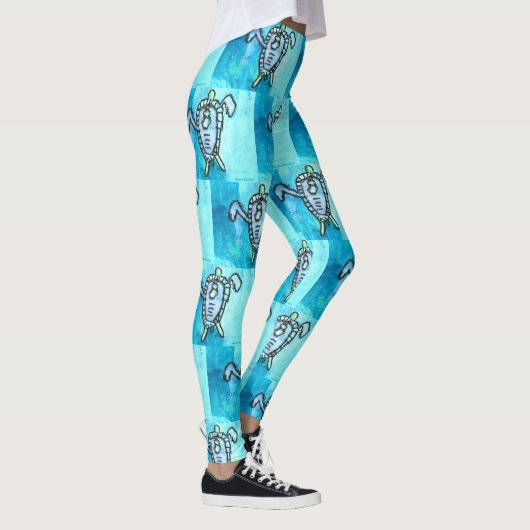 KinderenKunst voor CHOC - Zee schildpad Leggings (Rechts)