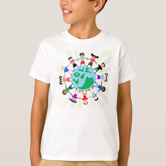 KinderenLoveGlobe T-shirt (Voorkant)