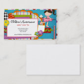 kinderentertainer visitekaartje (Voorkant / Achterkant)