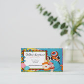 kinderentertainer visitekaartje (Staand voorkant)