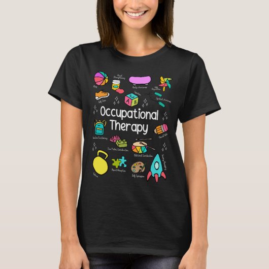 Kinderergotherapie Levendig Ontwerp T-shirt (Voorkant)