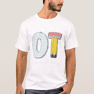Kinderergotherapie Mooie Potlood Terug Naar T-shirt
