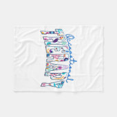 Kinderergotherapie Therapeut Ot Design Fleece Deken (Voorkant (Horizontaal))