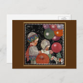  Kinderfeest, ballonnen en speelgoed Briefkaart (Voorkant / Achterkant)
