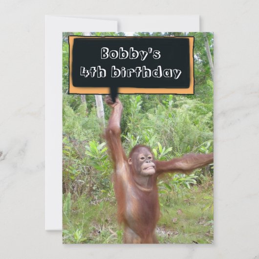 Kinderfeest Kaart (Voorkant)