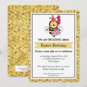Kinderfeest Partij Kleine broedbijen d2 Kaart (Voorkant / Achterkant)