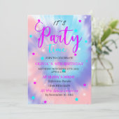 Kinderfeest ter gelegenheid van een verjaardag. kaart (Staand voorkant)