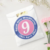 Kinderfeestdag feestdag met leeftijd bedankzakje (Gezegeld)