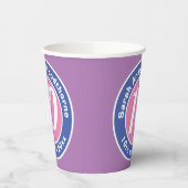 Kinderfeestdag feestdag met leeftijd papieren bekers (Links)