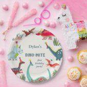 Kinderfeestje Dinosaur Papieren Bordje (Feest)