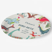 Kinderfeestje Dinosaur Papieren Bordje (Gekanteld)