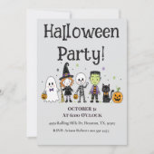 Kinderfeestje Halloween-feest Kaart (Voorkant)
