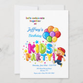 Kinderfeestje Kaart (Voorkant)