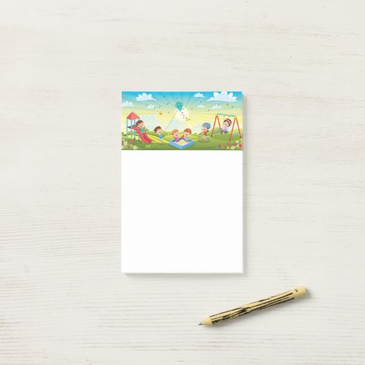 Kinderfeestje Post-it Notities Post-it® Notes (Op bureau)