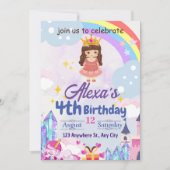 Kinderfeestje van regenboogmeisjes Gifts Kaart (Voorkant)