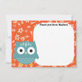 Kinderflatpanel Hartelijk dank voor blauwe kieuwen Bedankkaart (Voorkant)