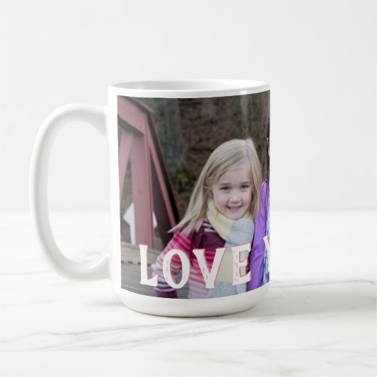 Kinderfoto cadeau Mok voor mama | Moederdag (Links)