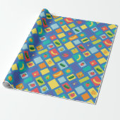 Kinderfruit en -groente cadeaupapier (Uitgerold)