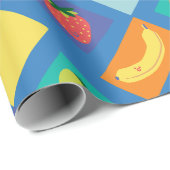 Kinderfruit en -groente cadeaupapier (Rol Hoek)