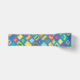 Kinderfruit en -groente grosgrain lint