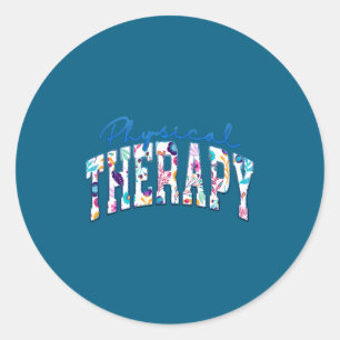 Kinderfysiotherapie Funny Therapeut Ronde Sticker