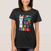 Kindergarten 100 Days Smarter No Prob Llama Teache T-shirt (Voorkant)