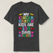 Kindergarten 100th Day Of School Teacher Shirt, Me T-shirt (Design voorkant)