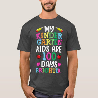 Kindergarten 100th Day Of School Teacher Shirt, Me T-shirt