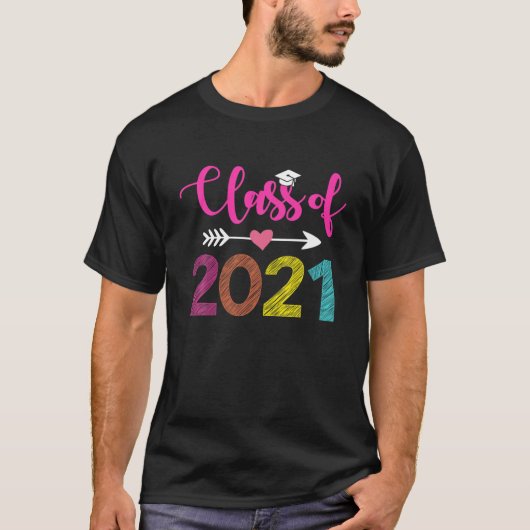 Kindergarten 2021 Afstuderen, T-shirt, klasse 2021 T-shirt (Voorkant)