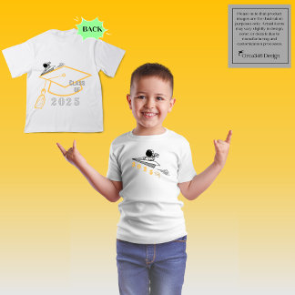 Kindergarten Afstudeerder T-shirt: Blast Off naar T-shirt