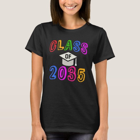 Kindergarten Afstuderen 2035 T-shirt (Voorkant)