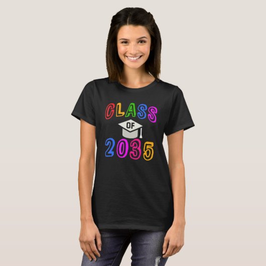 Kindergarten Afstuderen 2035 T-shirt (Voorkant volledig)