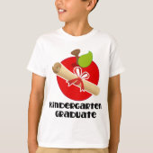 Kindergarten Afstuderen Apple Diploma T-shirt (Voorkant)