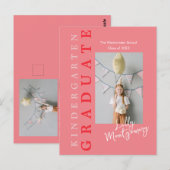 Kindergarten Afstuderen Briefkaart 5 Foto's (Voorkant / Achterkant)