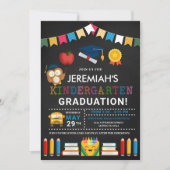 Kindergarten Afstuderen Chalkboard Kaart (Voorkant)