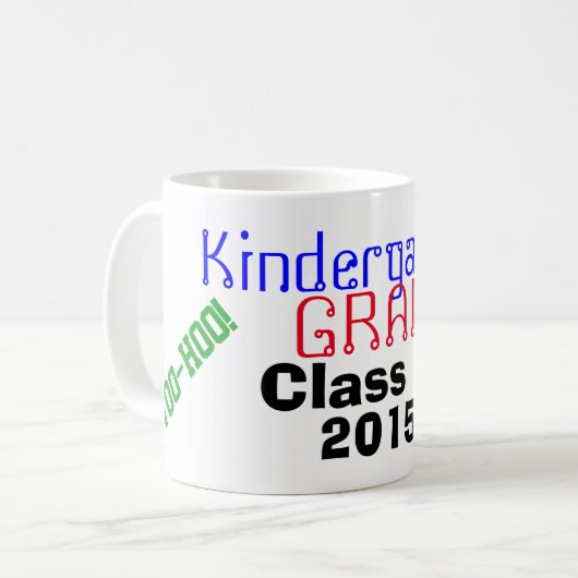 Kindergarten Afstuderen Class Year I Did It! Koffiemok (Voorkant links)