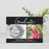 Kindergarten Afstuderen dan en nu Afstudeerder Fot Aankondiging (Staand voorkant)